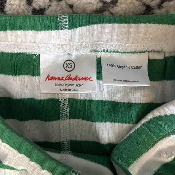 Hanna Andersson Women's Christmas Striped Long John Pajama Set Sz xs - Picture 7 of 7
